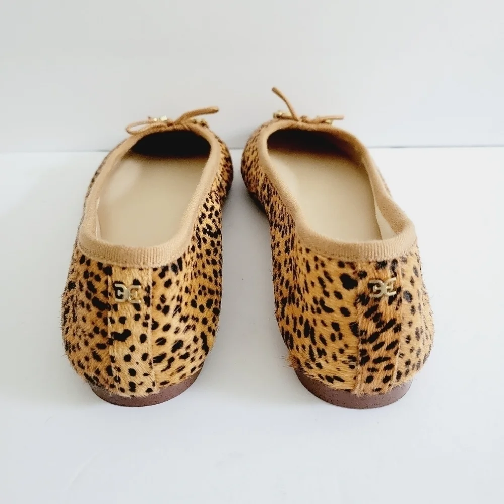 NEW Sam Edelman Felicia Luxe Speckled Cheetah Multi Ballet Flat Size 5